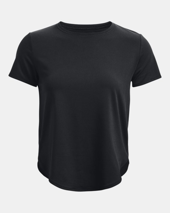 Camiseta de manga corta UA Soft Knit para mujer, Black, pdpMainDesktop image number 4